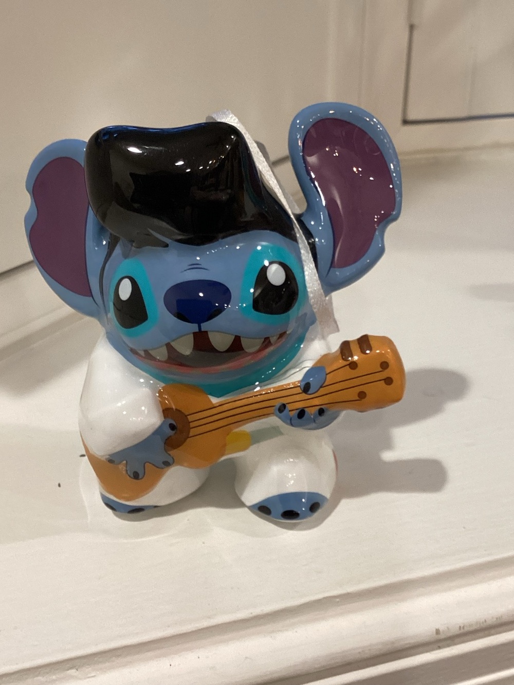 Hallmark Blue and Purple Stitch-Inspired Figure with Orange Guitar